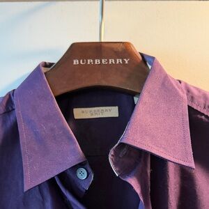 Burberry Deep Purple Collared Shirt